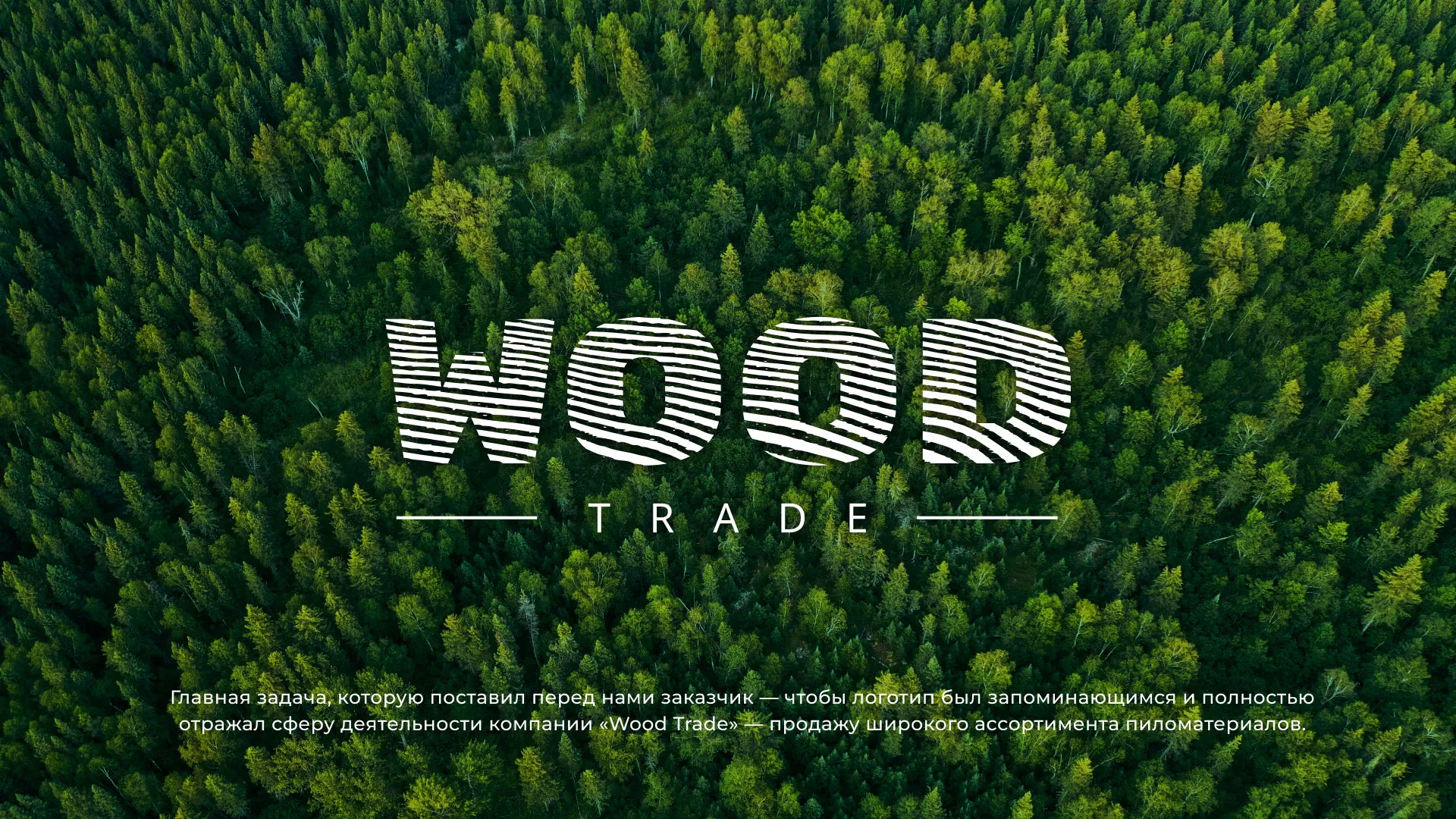 Разработка логотипа для компании «Wood Trade» в Котласе